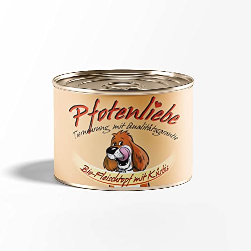 Pfotenliebe Bio-Hundefutter, Schnupperpaket mit verschiedenen Sorten, ausgezeichnete Bio Qualität seit 2007, 6x200g