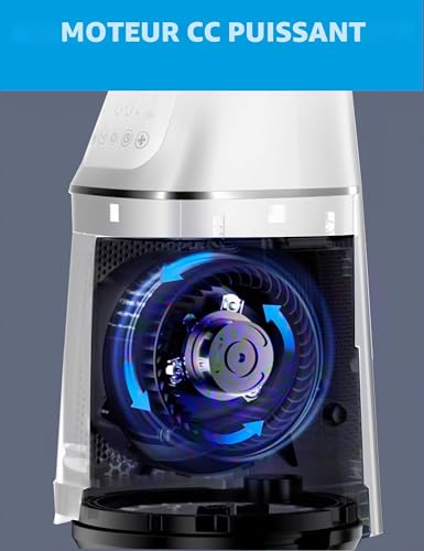 Ventilateur tour silencieux 38 dB Midea MFP-120 avec CADR 120 et télécommande - 4