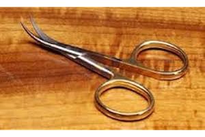 Dr. Slick 4.5" Gold Loop Curved Hair Scissors for Fly Tying Finesse