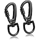 Karabinerhaken mit Drehgelenk, 2PCS Robuste Karabiner für Hundeleine & Bergsteigen – Schnappkarabiner, Scherenkarabiner, Schlüsselbund (hochwertig & langlebig)