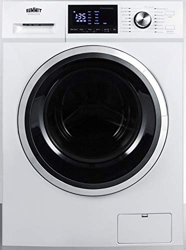 Summit SPWD2202W 24"" Washer and Dryer Combo with 2.7 cu. ft. Capacity 115 Volt Operation 16 Wash Cycles Delay Start Time Sanitary Cycle in White #1