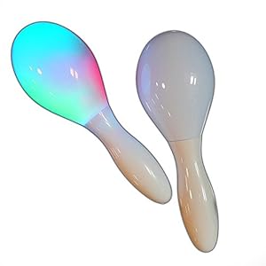 The Glowhouse 2 x Light Up LED Light Up Maracas Multi Colour Sensory Toy