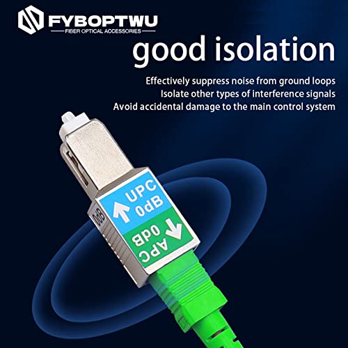 10 Pieces Fiber Optical SC/UPC Male to SC/APC Female Adapter - Singlemode Hybrid Optical Fiber Convertor