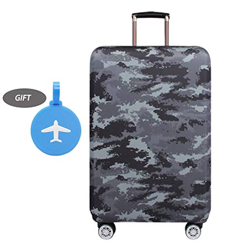 BEIAKE Verdickte GepäCkabdeckung 18-32 Zoll Hohe Elastische Reisekoffer Spandex-SchutzhüLle -3D Camouflage,S Cover