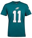 Fanatics NFL Philadelphia Eagles Carson Wentz #11 Polymesh Name Number Shirt Jersey Trikot (M)