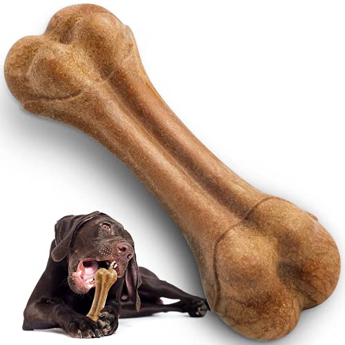 Dog Chew Toy,Natural Wood Powder Thigh BoneLong Lasting Lndestructible Dog Chew Toys Multifunctional Teeth Cleaning and…