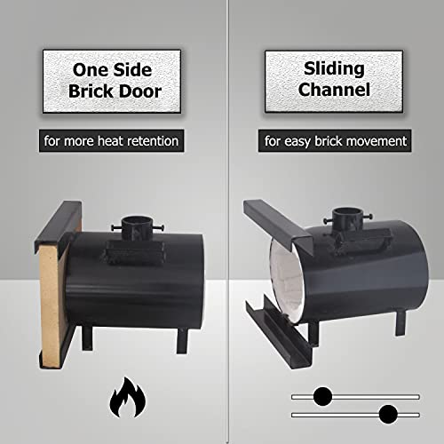 Simond Store Portable Propane Forge Single Burner With One Side Brick Door, Blacksmithing Forge For Forging Tools Equipment Knife Making And Farrier thumb #2