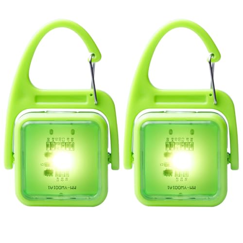 【4 modalità di illuminazione】 La lampada dispone di 4 modalità di illuminazione: luce bianca di primo livello, lampeggiante della luce bianca di secondo livello, flash veloce della luce multicolore di terzo stadio e lento lampeggio della luce multicolore del quarto livello. È possibile cambiare modalità semplicemente premendo il pulsante.
