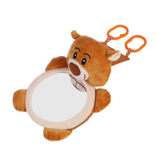BESTonZON Acrylic Rear View Mirror Bear Shape Back Observation Safety Blind Spot Mirror
