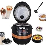 RSQQL Olla automática for Hacer Boba, Olla for Tapioca Comercial de 8 l, máquina for Hacer Boba de 1350 W for hervir sagú, pudín, té Boba, té de Burbujas y té con Leche.