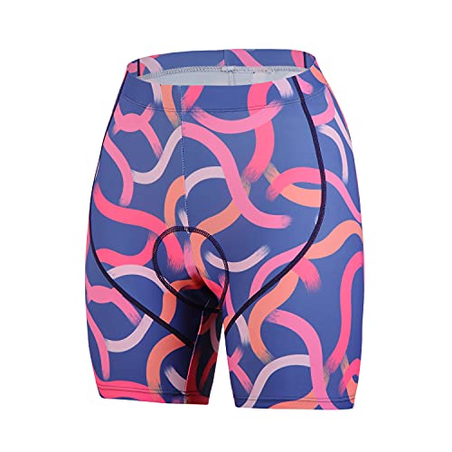 Women Cycling-Bike -Shorts-Underwear 3D Padded, Bicycle- Cycle- Briefs Undershorts - The Best Padded Cycling Underwear for Women(M Pink)