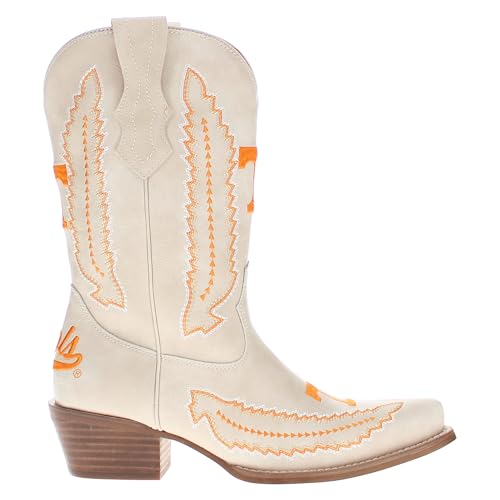Vaccari Women's Mimi Premium PU Leather NCAA Athletics Embroidery Cowboy Boots3