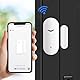 UTEBIT Fensteralarm Einbruchschutz, Mini Smart WiFi Fenstersensor Einbruchschutz Tür mit App Fenster Alarm Sensor für Heimsicherheit Tür Alarmanlage Kompatibilität mit Alexa Google Assistant