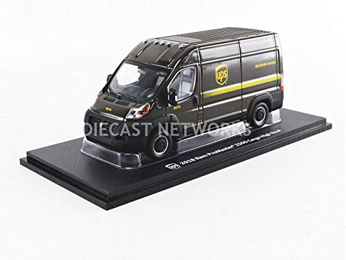 Greenlight 86156 1: 43 2018 Ram Promaster 2500 Cargo High Roof - United Parcel Service (Ups) Worldwide Services - New Tooling, Multi