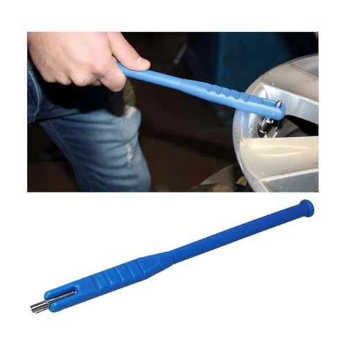 FALVFUN Car Tire Stem Valve Puller, No Scratch Vehicle Valve Core Insertion Remover Tool, Auto Tire Stem Wrench Removal Tool Accessories, Universal for Bicycle Motorcycle Truck (Blue)