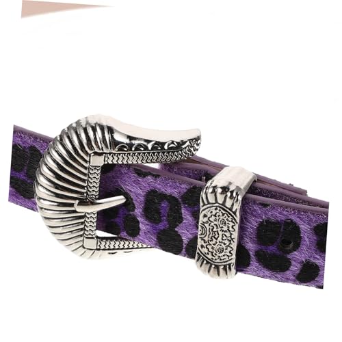 BESPORTBLE Leopard Print Wide Waist Belt for Women Vintage Western Retro Style with Buckle Elegant Accessories for3