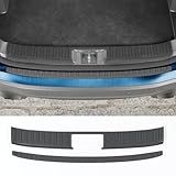 Maxzina Rear Bumper Protector Compatible with 2023-2025 2026 Honda Pilot TPE Rear Bumper Guard Protection Anti-Scratch Internal & External Trunk Sill Cover for 2024 Pilot Accessories