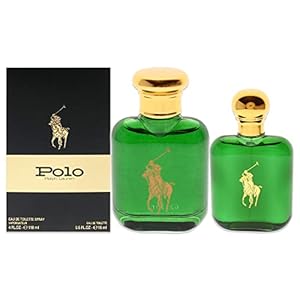 Ralph Lauren Polo Green Men 4oz EDT Spray, 0.5oz EDT spray 2 Pc Gift Set