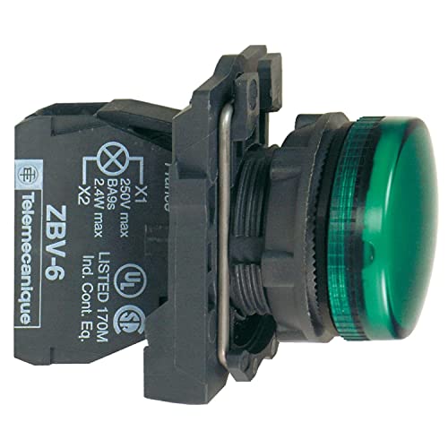 Sinalizador Modular Ø22Mm Plástico, Led, Verde, 24Vca/Cc Xb5Avb3, Schneider Electric