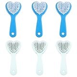 Zerodeko 6 Stück Herzförmige Fußfeile mit Pinsel Ergonomisch Kleine Hornhautraspel aus...