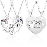 Un regalo bien pensado: Un conjunto de collares ideal para mejores amigos, mujeres, hombres y parejas que quieran celebrar su relación única. Estos collares a juego son un regalo significativo para cumpleaños, fiestas u otras ocasiones, y expresan tu amor y aprecio por tu mejor amiga de una manera muy especial.
