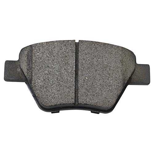 Image of TRQ Rear Brake Pad and Rotor Set Ceramic 272mm Coated Rotors Calipers Compatible with 2010-2012 2014 Volkswagen Jetta