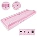 Vangoa VGK610 Piano Keyboard, 61 Mini Keys Portable Music Keyboard for Beginners with Microphone, 3 Teaching Modes, 350 Tones, 350 Rhythms, 30 Demos, Pink