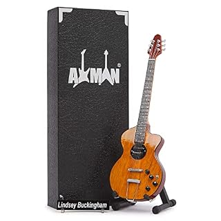 Axman Réplique miniature de guitare Lindsey Buckingham | Fleetwood Mac | Cadeaux de musique faits à la main - Les Beatles, Paul McCartney, John Lennon, RIngo Starr, George Harrison