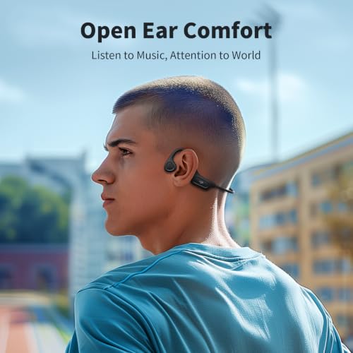 PSIER Bone Conduction Headphones, 2026 Upgrade Bluetooth 6.0 Open-Ear Design, 10-Hour Playtime, IPX5 Waterproof, 23g Ultra-Lightweight for Running, Cycling, Outdoor Sports - image 4