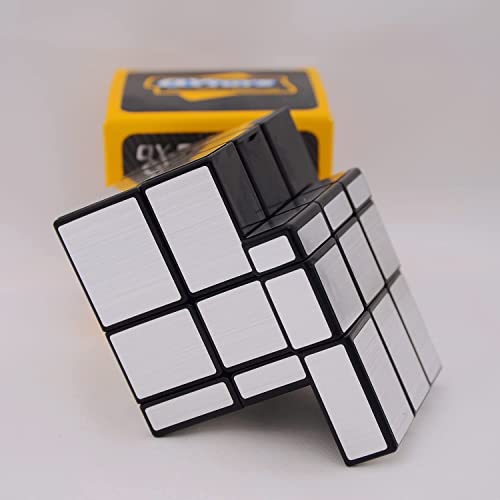 Image of Magic Cube Smoothly Stickerless High Speed for Kids - Speedy Stress Buster Brainstorming Puzzle Game, Mind Games for 14 Years and Up - Multi (Mirror Silver 3x3)