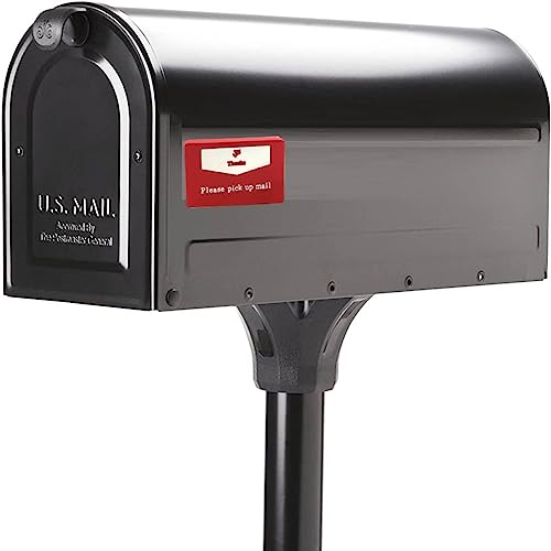 YeeBeny Mailbox Flag with Bright Red Background - Outgoing Mail Post Flag Sign Alert Magnet, 1.57x2.36 Inch