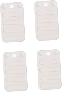 DOITOOL 4pcs Booster Pad Plastic Shims Fridge Accessories Cabinet Levelers Soft Leveling Shims Plastic Wedges Shims Toilet Spacer Plastic Leveling Shims Furniture Parts Table Shims Boots