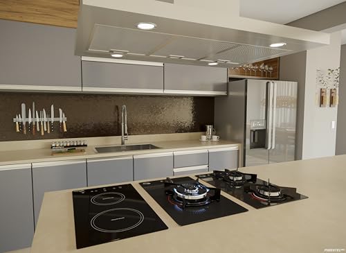 FISCHER COOKTOP À GÁS 1 BOCA TRIPLA CHAMA FIT LINE MESA VIDRO PRETO BIVOLT – 27184-60014