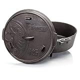 Petromax ft6 Feuertopf mit Füße Dutch Oven Set inkl. Deckelheber Schmortopf