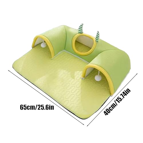 Tunnel pour animaux de compagnie et grand lit de jeu lavable pour petits chats - 6