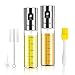 Besvic Spruzzino Olio Spruzzatore Olio Spray 100ML, 2 Packs Nebulizzatore Oilo Spray Cucina Ricaricabile Vaporizzatore Olio Spray con Imbuto per Barbecue, Pasta, Insalata
