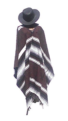 Sharpshooter Clint Eastwood Good Bad Ugly Brown Cowboy Hat & Brown Poncho Set