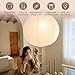 Nogy Lantern Lamp Pendant Light - Paper Lantern Pendant - Off White Paper Pendant Light Large Paper Lantern - Rice Hanging Light, Perfect for Home Decor (Plug-in, 29.5 in)