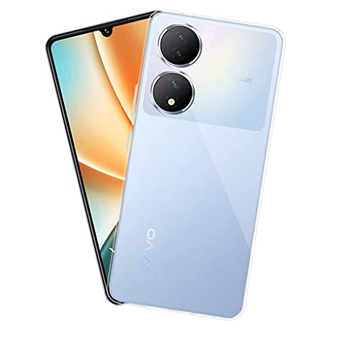 Image of COVERBLACK Rubber Back Cover for Vivo V2239 / Vivo Y100 - Transparent