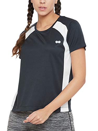 Image of Clovia Women's Polyester Activewear Short Sleeve T-Shirt