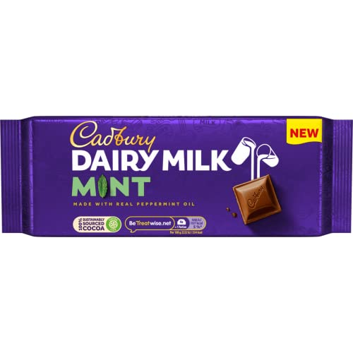 Cadbury Dairy Milk Mint Chocolate Bar, 180g