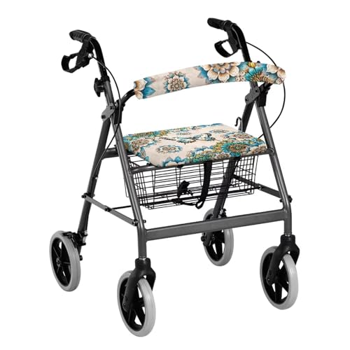 Vanideaoty Boho Floral Rollator Zubehör mit Klettverschluss Sitz und Rückenlehne Butterfly Rollbar Bezüge Waschbar Sitzbezug hat Gummiband Geeignet für Parks, Nachbarschaften und Straßen Vanideaoty Boho Floral Rollator Zubehör mit Klettverschluss Sitz und Rückenlehne Butterfly Rollbar Bezüge Waschbar Sitzbezug hat Gummiband Geeignet für Parks, Nachbarschaften und Straßen