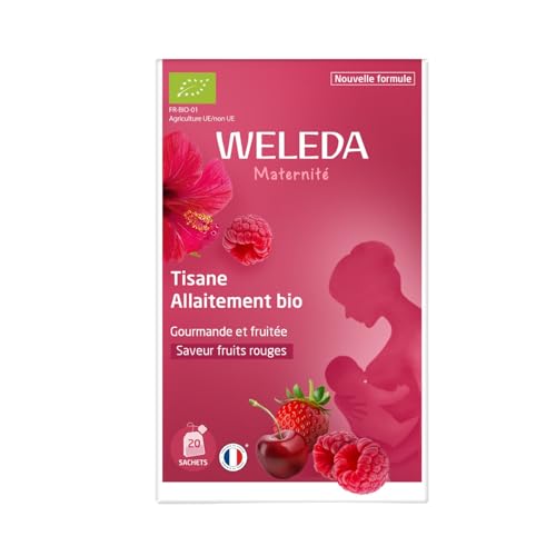 WELEDA - Tisane Allaitement Bio Fruits Rouges - Favorise la lactation - 20 Sachets de 2 g