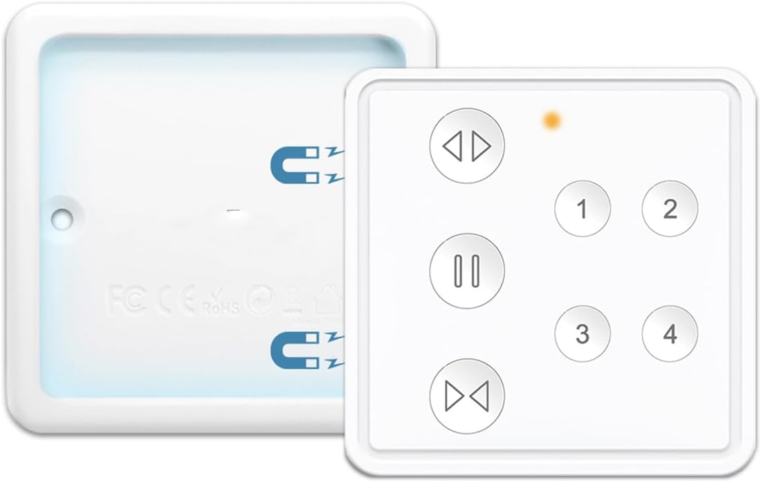 ZMIN Tuya Smart Curtain Blinds Roller Shutter Motor WiFi Relay Module - Remote Control EU Wireless Switch 4 Channels 4 Channels Remote