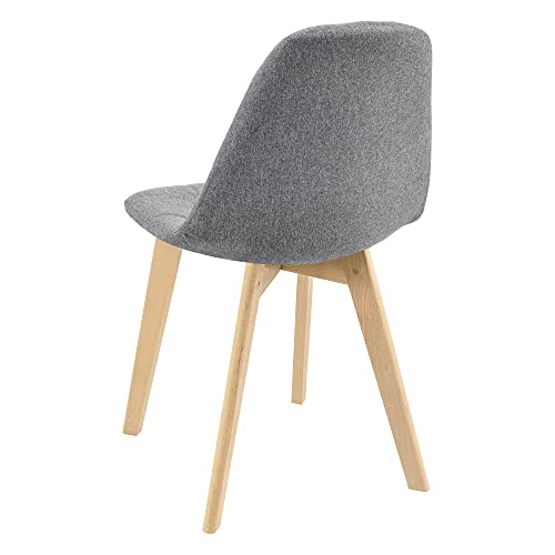 Set Di 4 Sedie Imbottite Per Sala Di Pranzo/Attesa/Salotto/Studio - 4 Sedie In Stile Trapuntato - Rivestimento In - 6