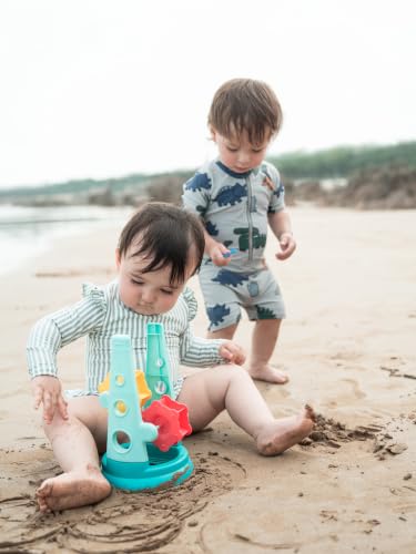 Image of Boys One Piece Swimsuit Whale Dolphin Bathing Suit Zipper Rash Guard Kid Short Sleeve Swimwear Shark Beach Wear UPF50+