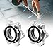 Vaveren 2 Pieces Barbell Collars for 25mm/0.98inch Bar Lightweight Steel Equipment Dumbbell Screw Clamps for Outdoor Home Gym Indoor, Style B