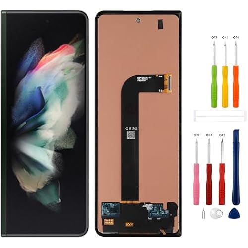 TFT Digital Display Replacement Compatible with Galaxy Z fold 3 5G SM-F926 F926B F926U (No Fingerprint) LCD Display Touch Screen Digitizer Assembly with Repair Tools-No Fingerprint