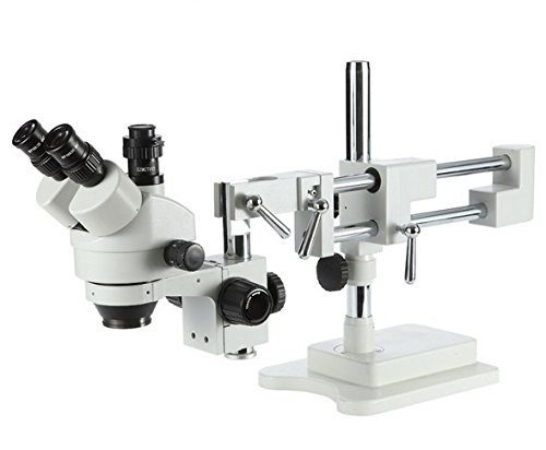 Gowe 3.5 x, x Zoom doppio Boom Trinocular microscopio stereo Zoom + MP fotocamera VGA HD + 144PCS LED microscopio