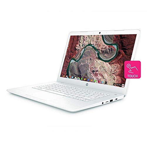 Image of HP 14-inch Chromebook HD SVA (1366 x 768) Touchscreen, Intel Dual Core Celeron N3350 1.1GHz, 4GB RAM, 16GB eMMc Hard Drive, Bluetooth, HDMI, HD Webcam, Google Chrome OS